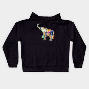 Repeat Rainbow Elephant Kids Hoodie